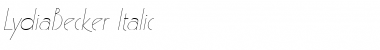 LydiaBecker Font