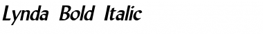 Lynda Bold Italic Font