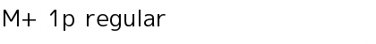 Download M+ 1p Font