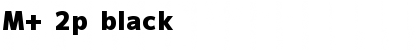 M+ 2p Font