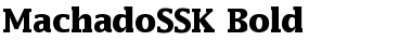 MachadoSSK Bold Font
