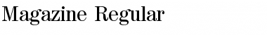 Magazine Regular Font