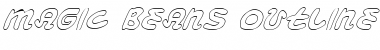 Download Magic Beans Outline Italic Font Download Magic Beans Outline Italic Font