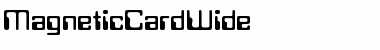 MagneticCardWide Regular Font
