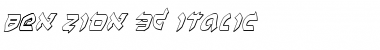 Ben-Zion 3D Italic Font