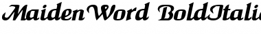 MaidenWord Font