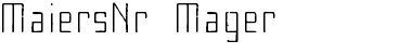 MaiersNr8 Font