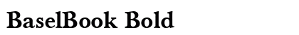 BaselBook Bold preview