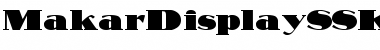 MakarDisplaySSK Font