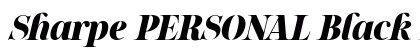 Sharpe PERSONAL Black Italic