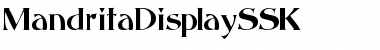 MandritaDisplaySSK Font