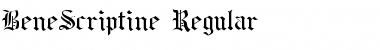 BeneScriptine Regular Font