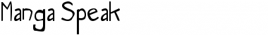 Manga Speak Font