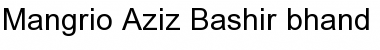 Mangrio-Aziz_Bashir_bhand_Wow Regular Font