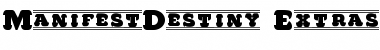 Download ManifestDestiny Extras Font
