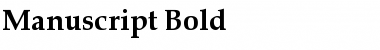 Manuscript Bold Font Manuscript Bold Font
