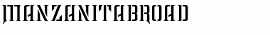 Download ManzanitaBroad Font