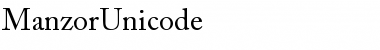 Manzor Unicode Regular Font