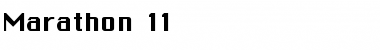 Download Marathon 11 Font Download Marathon 11 Font