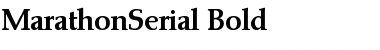 MarathonSerial Font