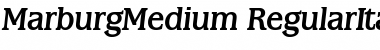 MarburgMedium Font