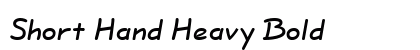 Short Hand Heavy Bold preview