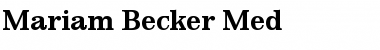 Mariam Becker Med Regular Font