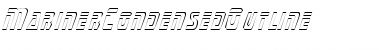 MarinerCondensedOutline Font