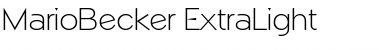 MarioBecker-ExtraLight Font