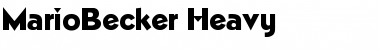 MarioBecker-Heavy Font