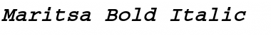 Maritsa Bold Italic Font