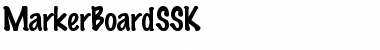 MarkerBoardSSK Font