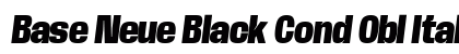 Base Neue Black Cond Obl Italic