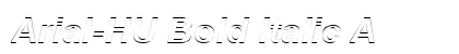 Arial-HU Bold Italic A Font Arial-HU Bold Italic A Font Preview