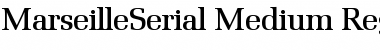 MarseilleSerial-Medium Regular Font