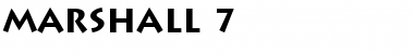 Marshall 7 Regular Font