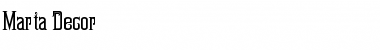 Download Marta Decor Font Download Marta Decor Font