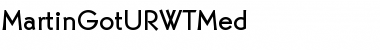 MartinGotURWTMed Regular Font