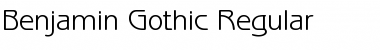 Benjamin-Gothic Regular Font Benjamin-Gothic Regular Font