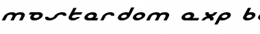 Masterdom Exp Bold Italic Font