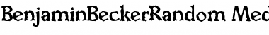 Download BenjaminBeckerRandom-Medium Font