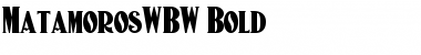 MatamorosWBW Font