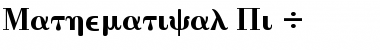 MathematicalPi 4 Font