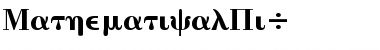 MathematicalPi4 Font