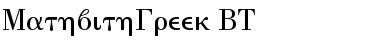 MathWithGreek BT Font