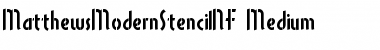 MatthewsModernStencilNF Font