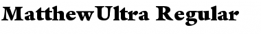 MatthewUltra Regular Font