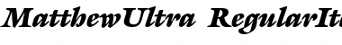 MatthewUltra Font