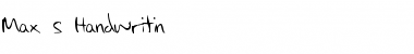 Download Max's Handwritin Font Download Max's Handwritin Font