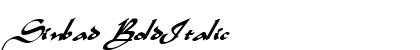 Sinbad BoldItalic Preview